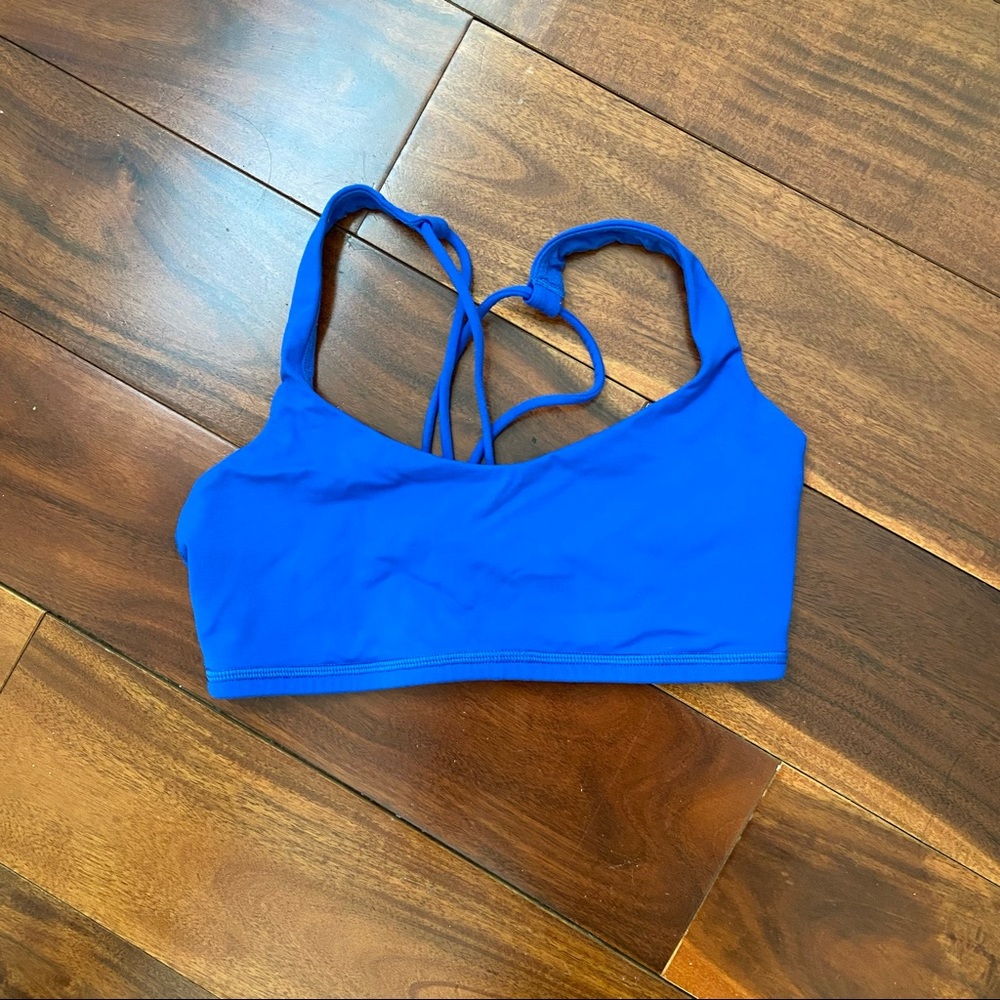 Royal blue lululemon sports bra size 4 A cup